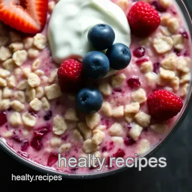 Berry Good Overnight Oats: Your 5-Min Breakfast Fix! Recipe Card