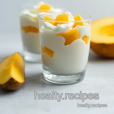 Creamy Coconut & Mango Sticky Rice Parfaits presentation