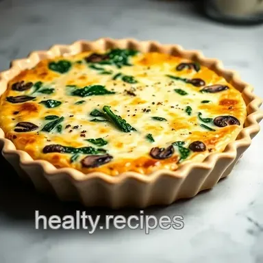 Mushroom Spinach Quiche Recipe: My Family's Favorite! Recipe Card