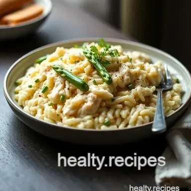 Creamy White Asparagus and Lemon Risotto presentation