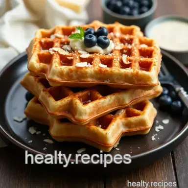 Easy & Crispy Almond Flour Waffles: A Delicious Gluten-Free Breakfast Recipe Card