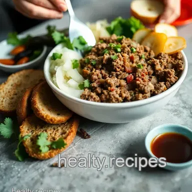 Deconstructed Burger Bowl Bonanza! Your Quick Burger Bowl Fix Recipe Card