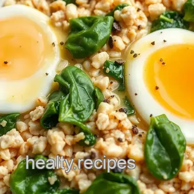 Easy Savory Oatmeal with Spinach Delight Recipe Card