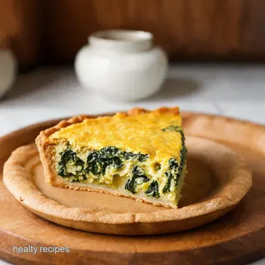 Canned Spinach Magic Florentine Tart Recipe Recipe Card