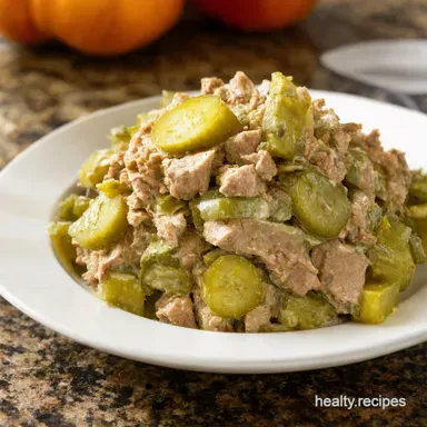 My GoTo Dill Pickle Tuna Salad So Easy Recipe Card