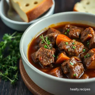 Hearty Pub-Style Beef Stew: Proper Comfort Food! Recipe Card