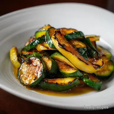 Honey Glazed roasted zucchini and squash: Easy side dish Recipe Card