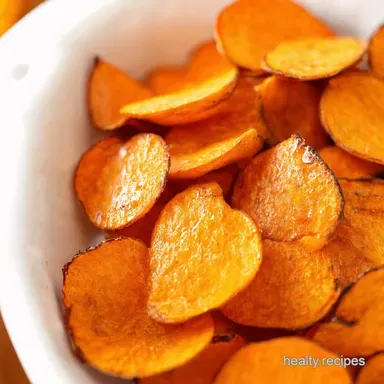 HoneyGlazed Sweet Potato Chips Crispy Sweet Treat Recipe Card