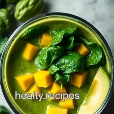 Lean Green Power Machine: Weight Loss Smoothie Magic! Recipe Card