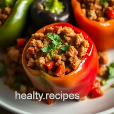 Easy Mediterranean Stuffed Bell Peppers Without Rice: A Lighter Favorite Recipe Card