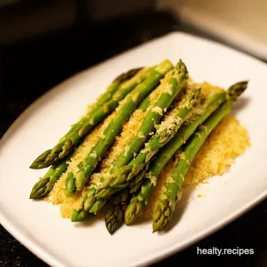 Crispy Parmesan Asparagus Ready in 15 Its a Winner Recipe Card