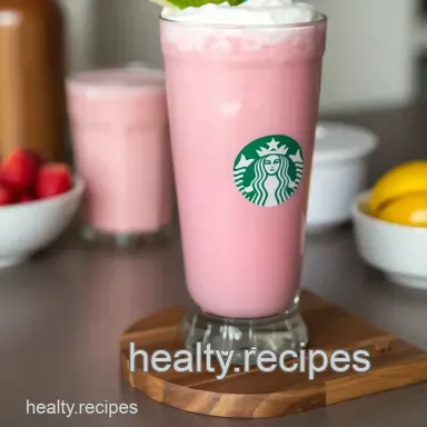 Pink Paradise: DIY Starbucks Pink Drink presentation