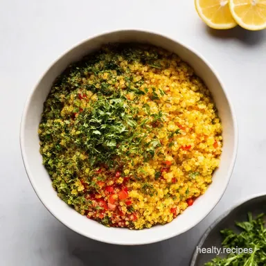 Rainbow Quinoa Bowl Recipe Zesty LemonHerb Goodness Recipe Card