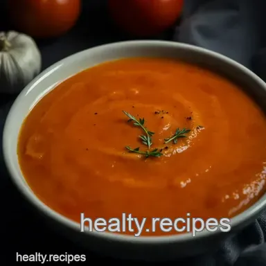 Roasted Garlic Tomato Soup: Easy & Comforting! Recipe Card