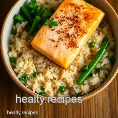 Salmon Rice Bowl Bliss: Quick & Easy Winner! Recipe Card