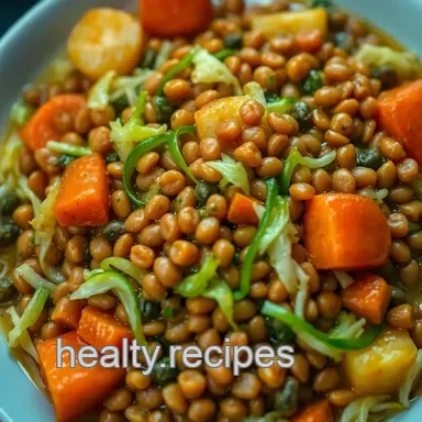 Savory Cabbage Diet Recipe: Hearty Lentil Stew for All Occasions Recipe Card