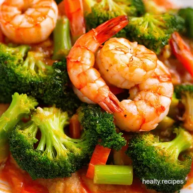 Speedy Shrimp Broccoli StirFry Ready in 25 Minutes Recipe Card