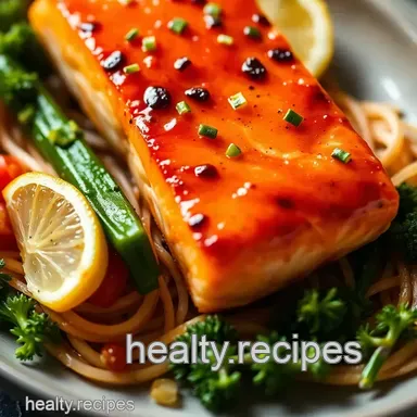 Speedy Tamari Ginger Salmon with Sesame Broccoli presentation