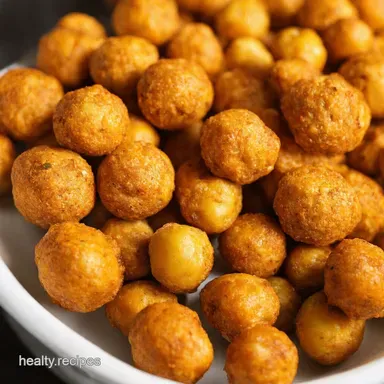High Protein Snack Ideas Spiced Chickpea Power Bites Recipe Card