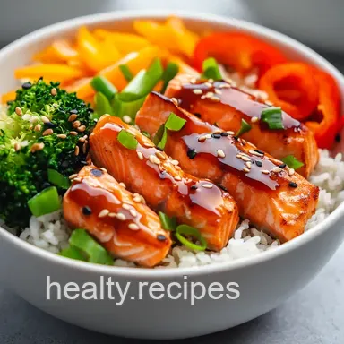 Easy Teriyaki salmon bowl Recipe: Weeknight Winner! Recipe Card