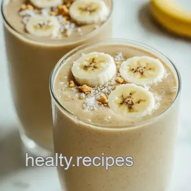 The Elvis Smoothie: Peanut Butter Banana Bliss! Recipe Card