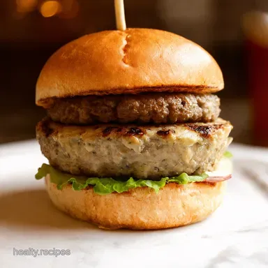 Proper Pub Burger Best burger ideas for Stilton Lovers Recipe Card