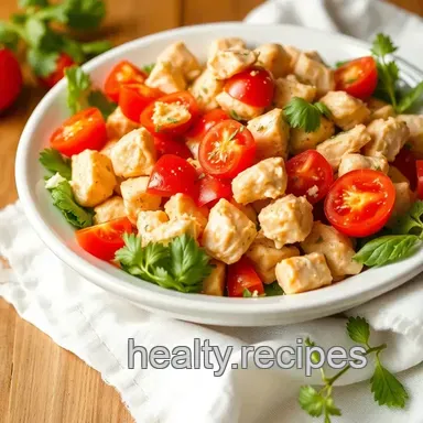 Delicious Chicken Salad with Fresh Tomatoes: My Ultimate Summer Favorite Recipe Card
