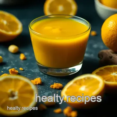 Wake Up! Easy Ginger Turmeric Shot Recipe for Immunity Recipe Card
