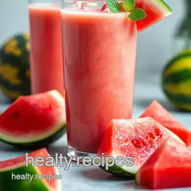 Watermelon Breeze Smoothie: The Ultimate Summer Cooler presentation