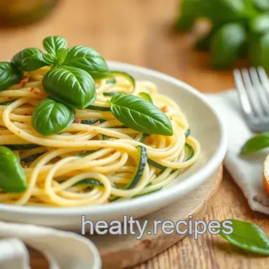 Fresh & Flavorful Sautéed Zucchini Noodles with Fresh Basil: A Quick Summer Delight