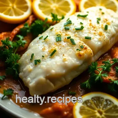 Low Fat Dinner: Zesty Lemon Baked Cod - Delicious & Easy! Recipe Card