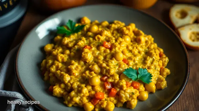 Chickpea Flour Scramble: A High-Protein Low-Carb Vegetarian Delight
