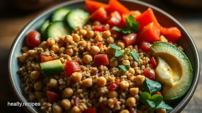 Chickpea & Quinoa Buddha Bowl: A Protein-Packed Vegan Delight