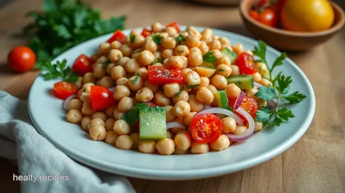 Chilled Mediterranean Chickpea Salad
