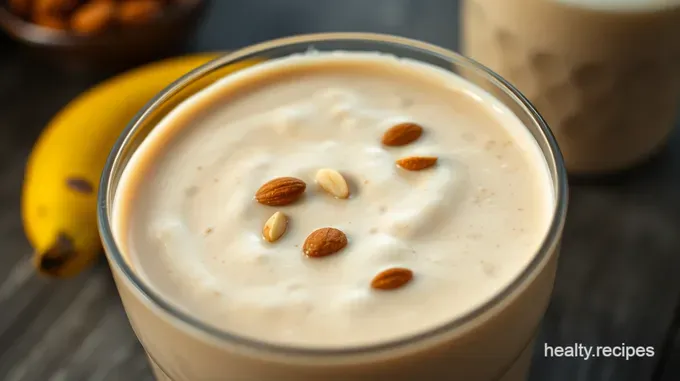 Creamy Almond Butter Protein Shake