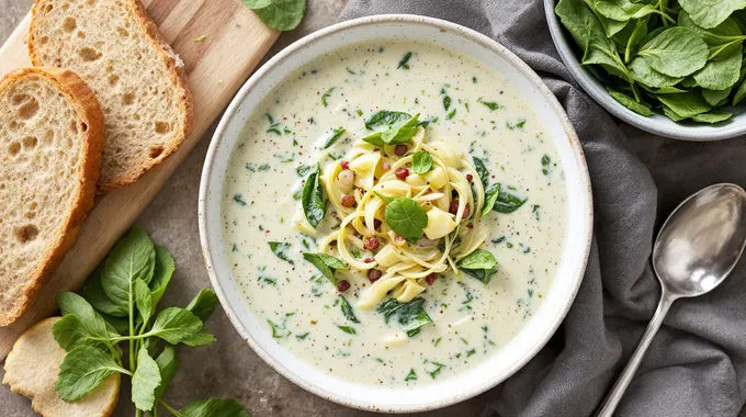 Creamy Spinach Artichoke Soup Recipe