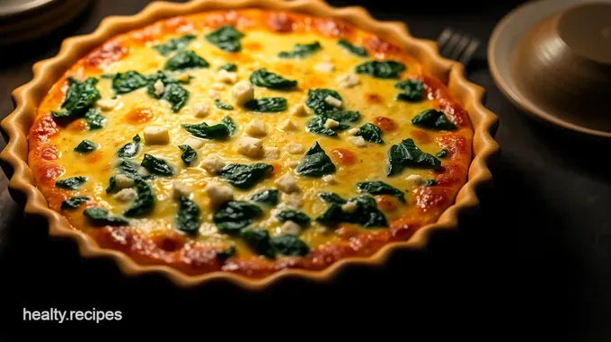 Creamy Spinach & Feta Quiche