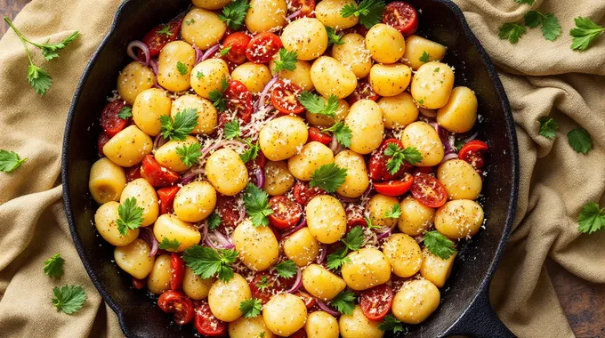 Delicious Vegan Gnocchi Skillet