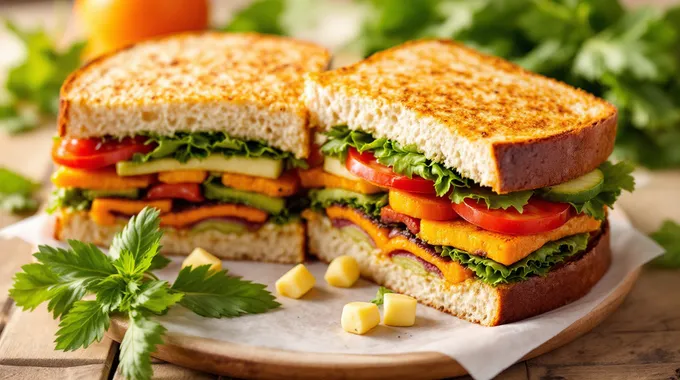 Delicious Veggie Sandwich Recipe