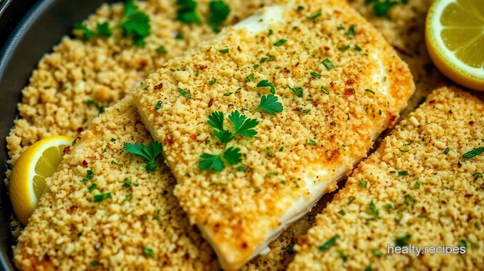 Herb-Crusted Baked Mahi Mahi with Lemon Garlic Butter