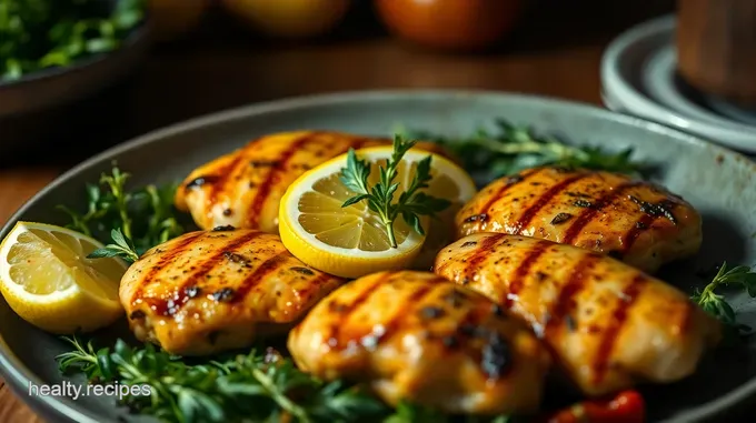 Lemon Herb Grilled Chicken with Quinoa Salad