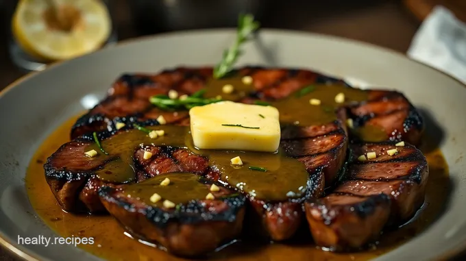 Perfectly Seared Sirloin Strip Steak with Garlic Herb Butter