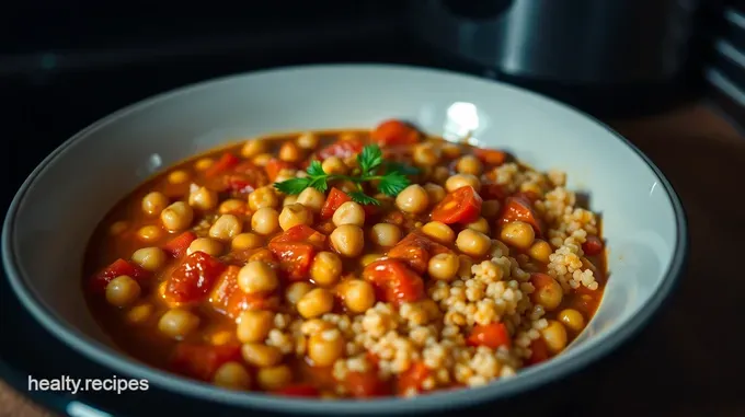 Protein-Packed Chickpea & Quinoa Stew: A Slow Cooker Delight