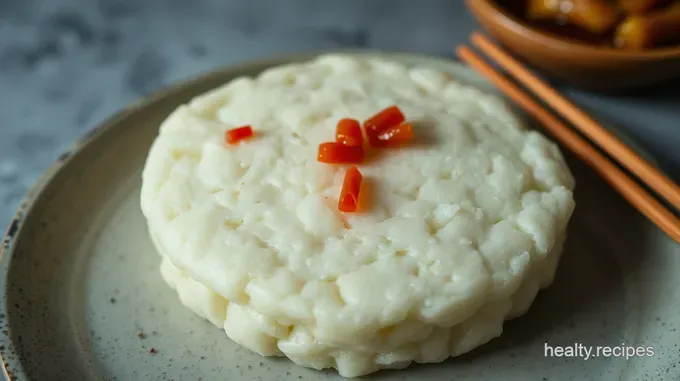 Savory Asian-Style Rice Cakes with Spicy Soy Glaze
