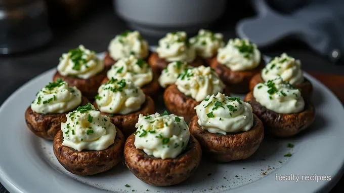 Savory Stuffed Button Mushrooms with Herbed Cream Cheese