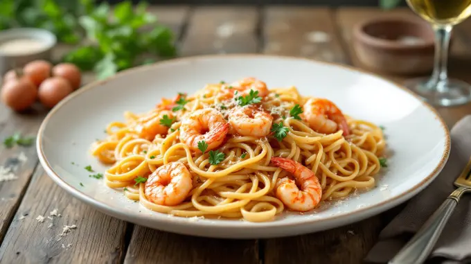 Spicy Creamy Shrimp Pasta Recipe