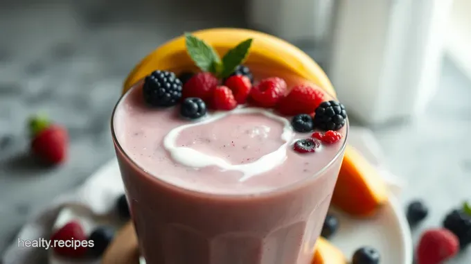 Sunny Morning Fruit Shake: A Refreshing Start to Your Day