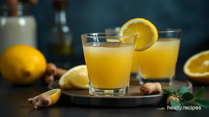 Zesty Ginger Lemon Shots for an Energizing Boost