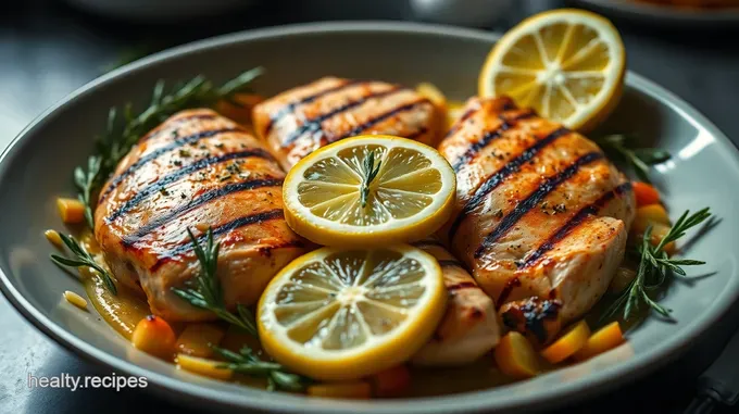 Zesty Grilled Lemon Herb Chicken with Quinoa Salad