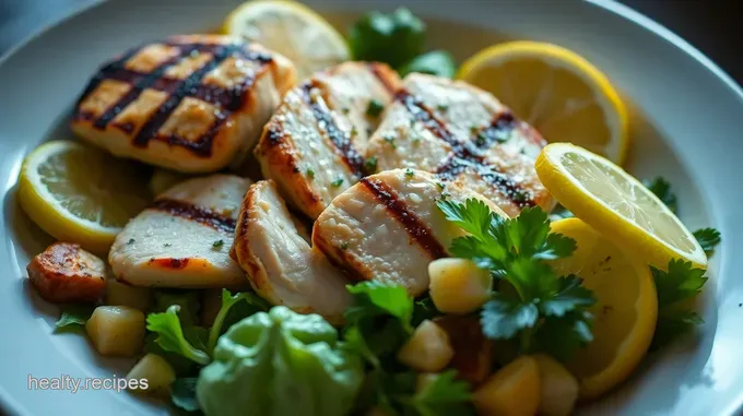Zesty Lemon Herb Grilled Chicken Salad